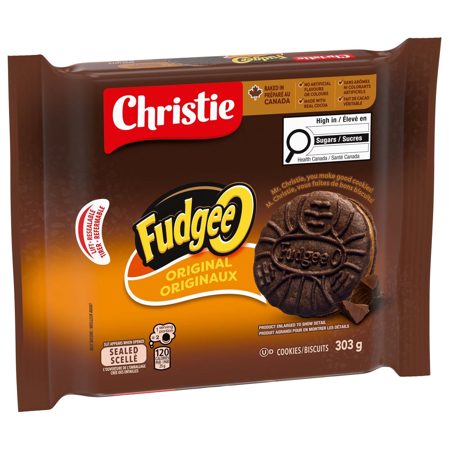 Christie Fudgee-O Original Cookies 303 g. / 10.7 oz.