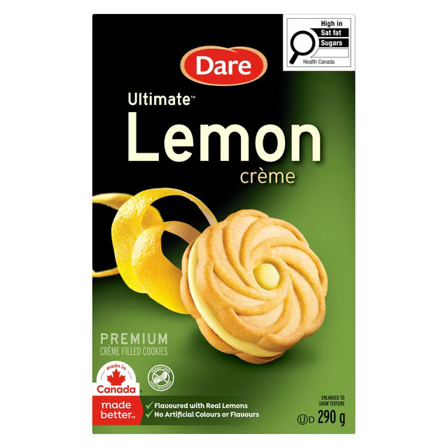 Dare Ultimate Lemon Creme Cookies 290 g. / 10.2 oz.
