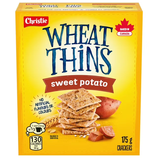 Christie Wheat Thins Sweet Potato Crackers 175 g. / 6.1 oz.