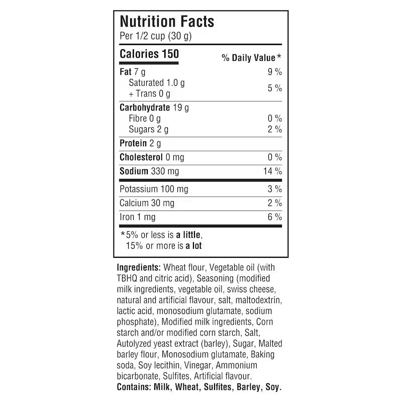 Christie Ritz Swiss Cheese Crackers 180 g. / 6.35 oz.