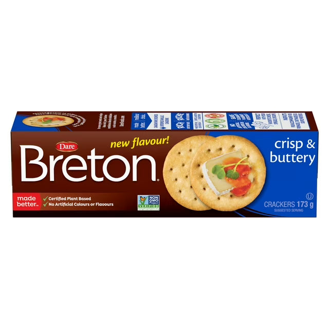 Dare Breton Crisp and Buttery Crackers 173 g. / 6.1 oz.