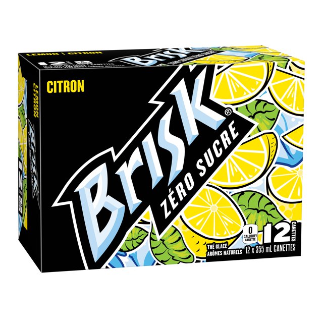 Brisk Zero Sugar Iced Tea 355 ml. / 12 fl.oz.