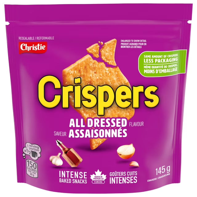 Christie Crispers All Dressed Crackers 145 g. / 5.1 oz.