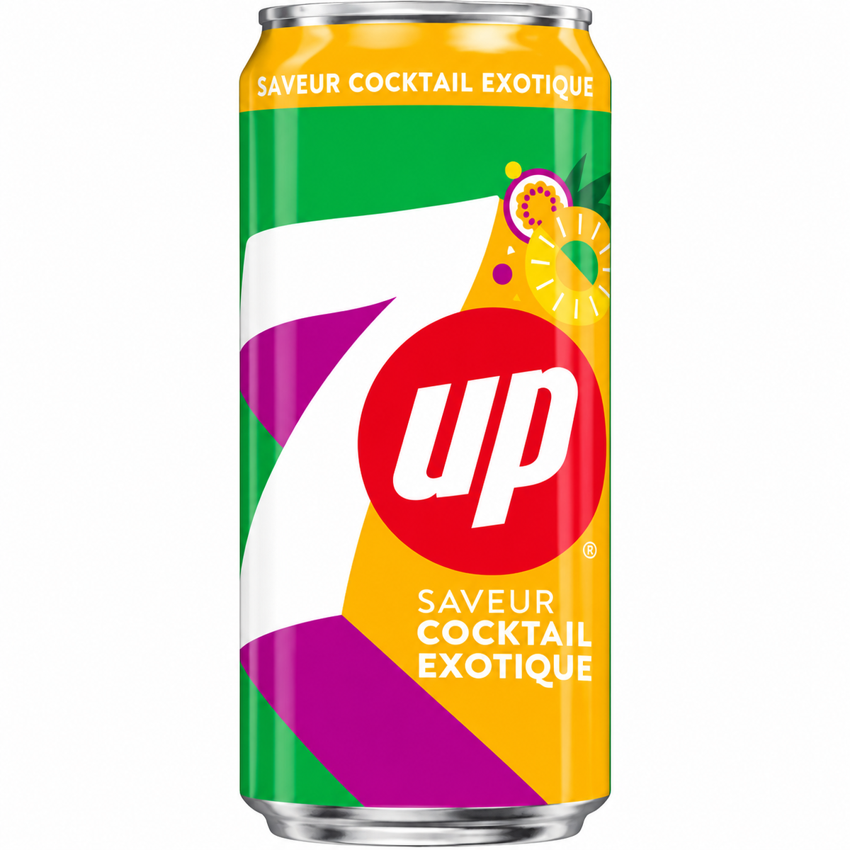 7UP Exotic Cocktail Soda Flavored Drink 330 ml. / 11.15 fl.oz.