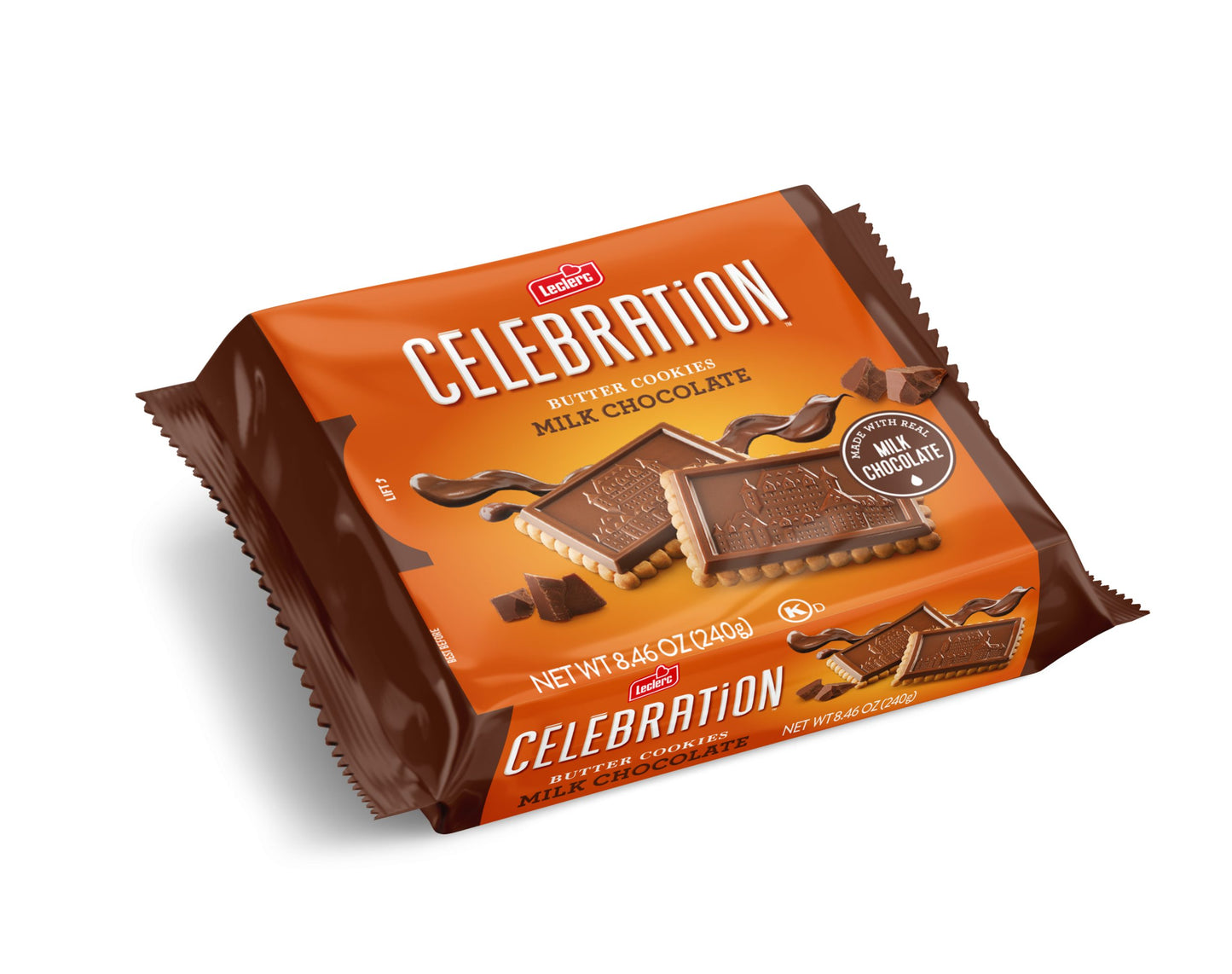 Leclerc Celebration Milk Chocolate Butter Cookies 240 g. / 8.47 oz.