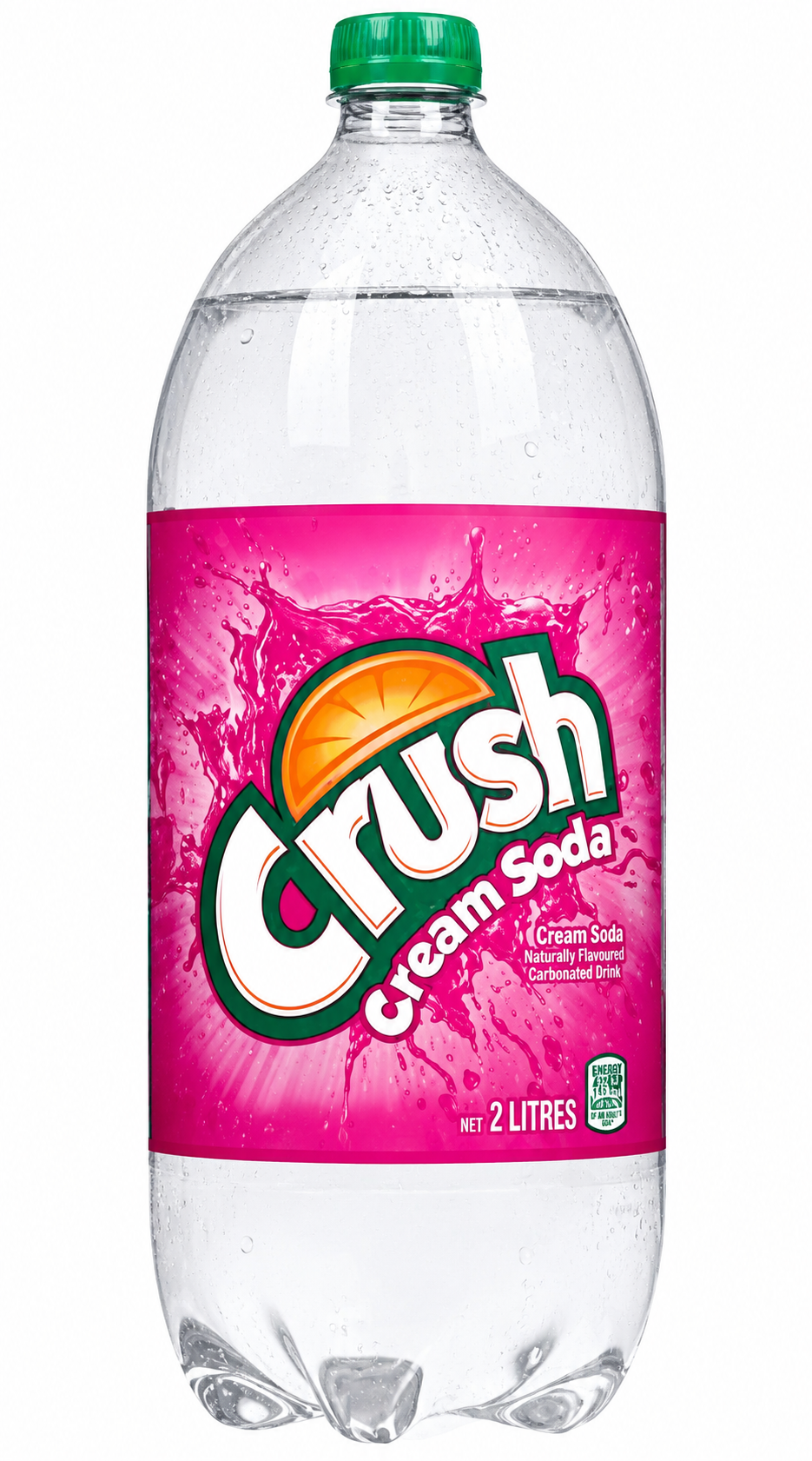 Crush Clear Cream Soda 2 L. / 67.6 fl.oz.