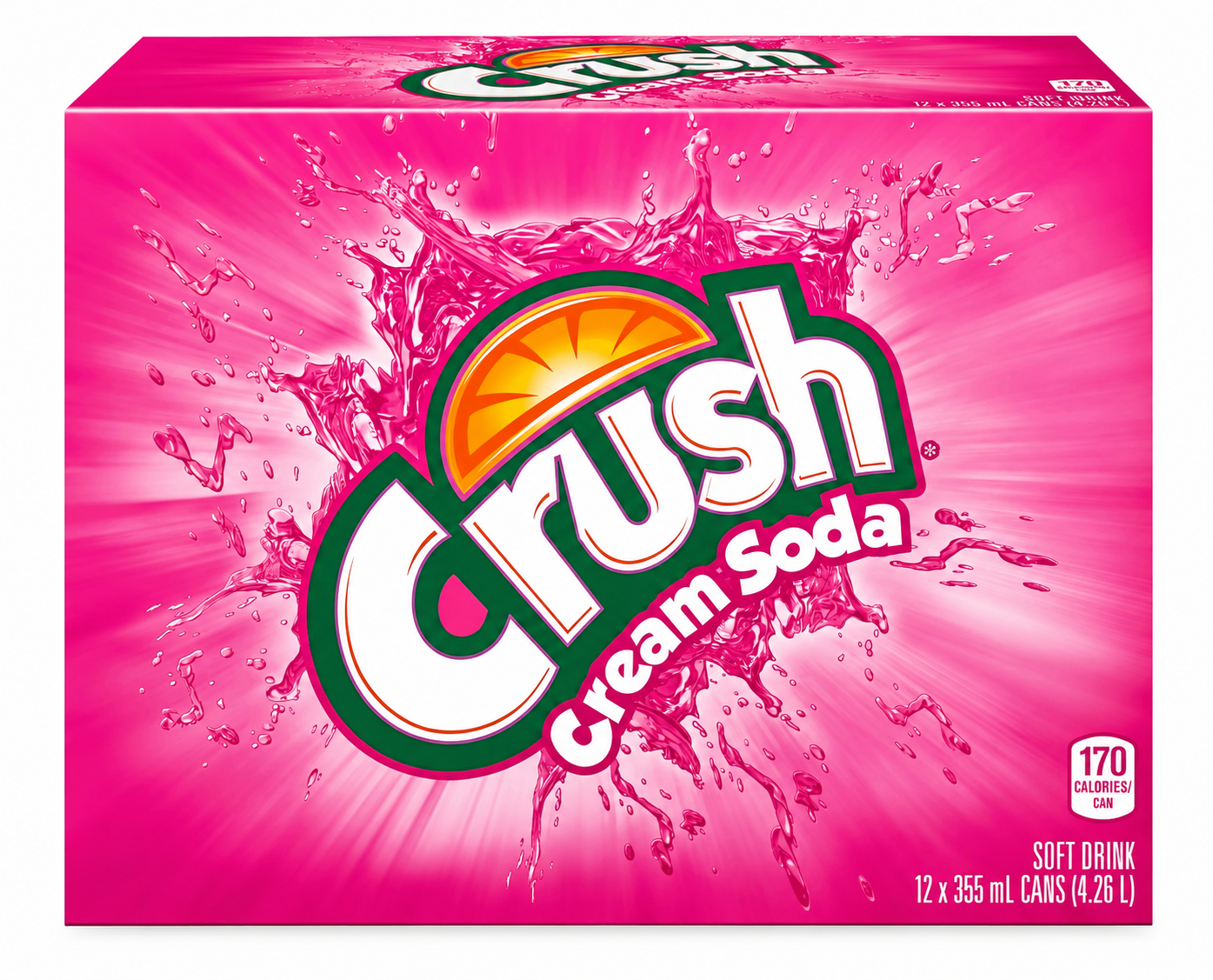 Crush Clear Cream Soda 355 ml. / 12 fl.oz.