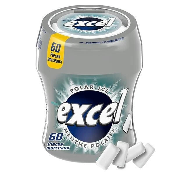 Excel Polar Ice Sugar Free Chewing Gum - 60 pcs