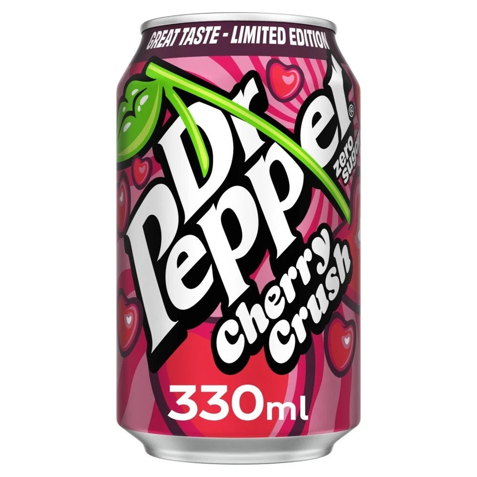 Dr. Pepper Cherry Crush Soft Drink 330 ml. / 11.16 fl.oz.