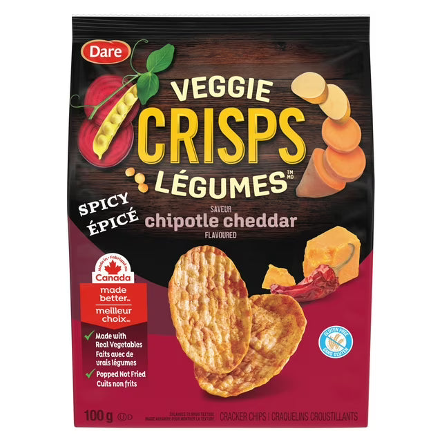 Dare Veggie Crisps Spicy Chipotle Cheddar Crackers 100 g. / 3.5 oz.