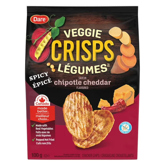 Dare Veggie Crisps Spicy Chipotle Cheddar Crackers 100 g. / 3.5 oz.