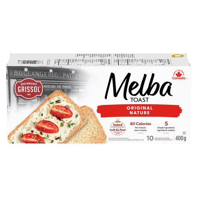 Boulangerie Grissol Melba Toast Original Crackers 400 g. / 14.1 oz.
