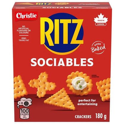 Christie Ritz Sociables Crackers 180 g. / 6.35 oz.