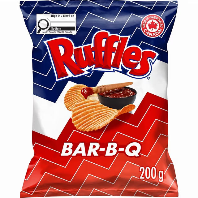 Ruffles BBQ Potato Chips 200 g. / 7.05 oz.