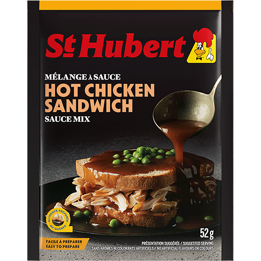 St-Hubert Hot Chicken Sandwich Homestyle Gravy Mix Pouch 57 g. / 2.01 oz.