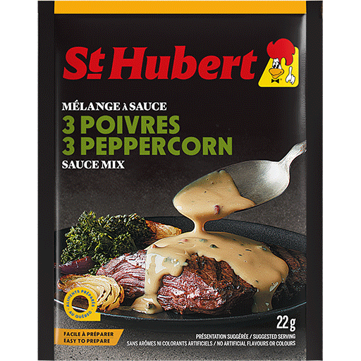 St-Hubert 3 Peppercorn Sauce Mix Pouch 22 g. / 0.78 oz.