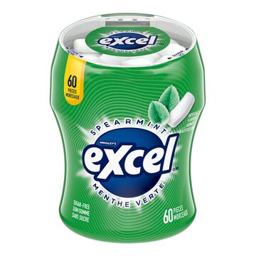 Excel Spearmint Sugar Free Chewing Gum - 60 pcs