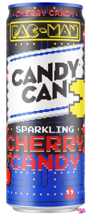 Candy Can Candy Cherry Sparkling Drink 330 ml. / 11.15 fl.oz. - Pac-Man Exclusive