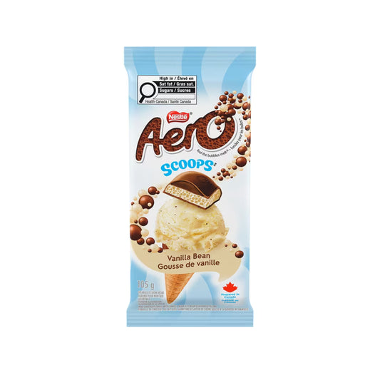 Nestle Aero Scoops Vanilla Bean Chocolate Bar 105 g. /  3.7 oz.