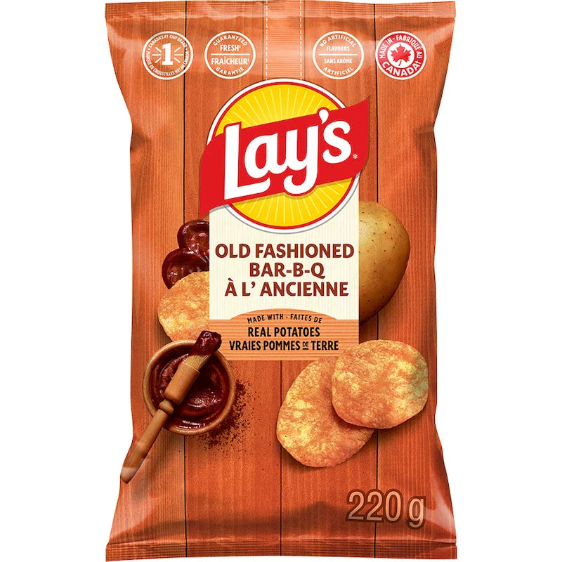 Lay's Old Fashioned BAR-B-Q Flavored Potato Chips 220 g. / 7.76 oz.