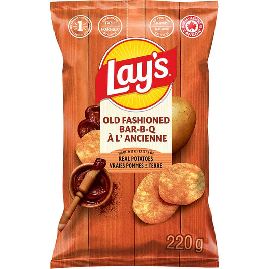 Lay's Old Fashioned BAR-B-Q Flavored Potato Chips 220 g. / 7.76 oz.