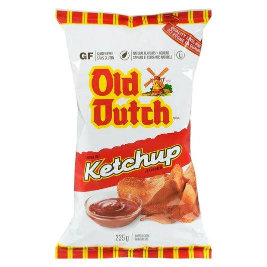 Old Dutch Ketchup Flavored Potato Chips 220 g. / 7.76 oz