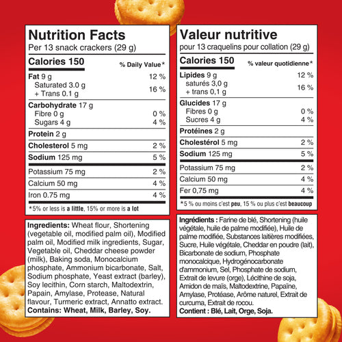 Christie Ritz Bits Cheese Sandwiches Crackers 180 g. / 6.35 oz.