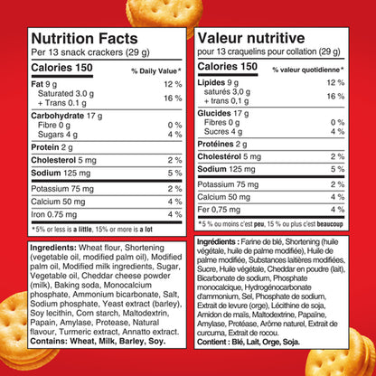 Christie Ritz Bits Cheese Sandwiches Crackers 180 g. / 6.35 oz.