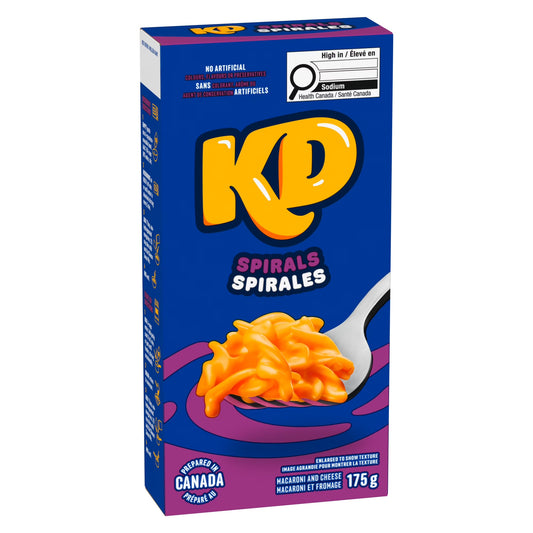 Kraft Dinner KD Macaroni & Cheese Spirals Pasta 175 g. / 6.2 oz.