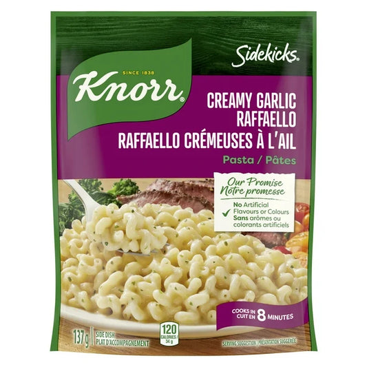 Knorr Sidekicks Creamy Garlic Raffaello Pasta Side Dish 137 g. / 4.8 oz.