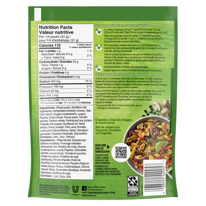 Knorr Sidekicks Cheddar Chipotle Pasta Side Dish 124 g. / 4.4 oz.