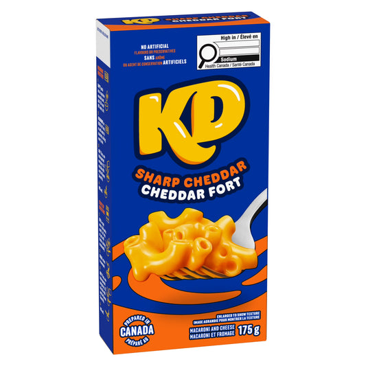 Kraft Dinner KD Sharp Cheddar Macaroni & Cheese 175 g. / 6.2 oz.