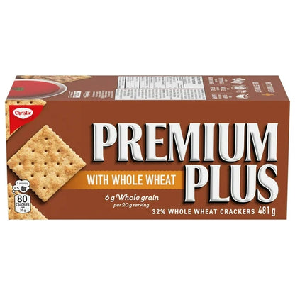 Christie Premium Plus Whole Wheat Crackers - 450 g. / 15.9 oz.