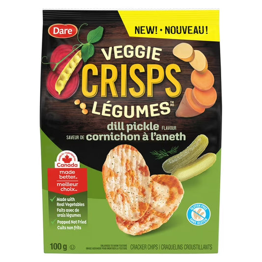 Dare Veggie Crisps Dill Pickle Crackers 100 g. / 3.5 oz.