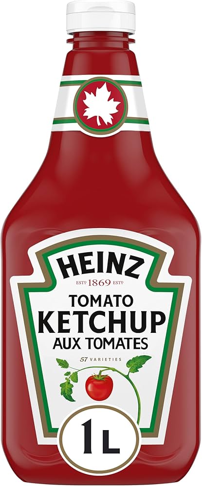 Heinz Ketchup - Canadian Version 1 L. / 33.8 fl.oz.