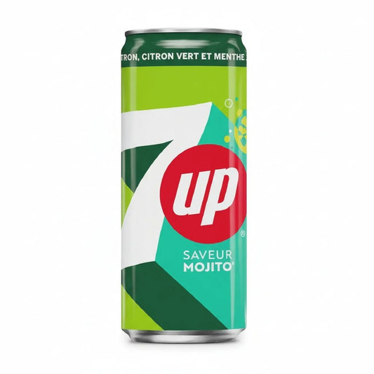 7UP Mojito Soda Flavored Drink 330 ml. / 11.15 fl. oz.