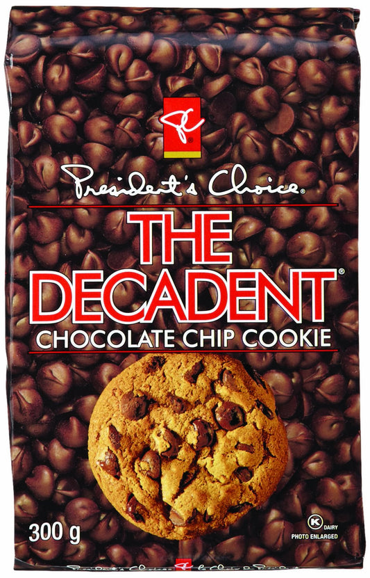 President's Choice Decadent Chocolate Chip Cookies 300 g. / 10.6 oz.