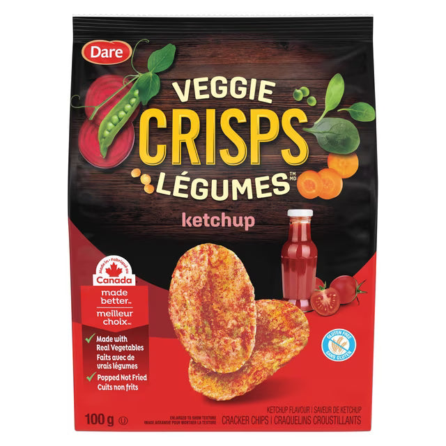 Dare Veggie Crisps Ketchup Crackers 100 g. / 3.5 oz.