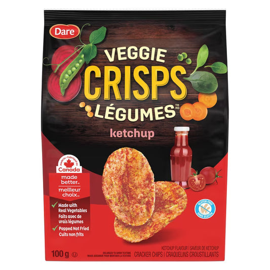 Dare Veggie Crisps Ketchup Crackers 100 g. / 3.5 oz.