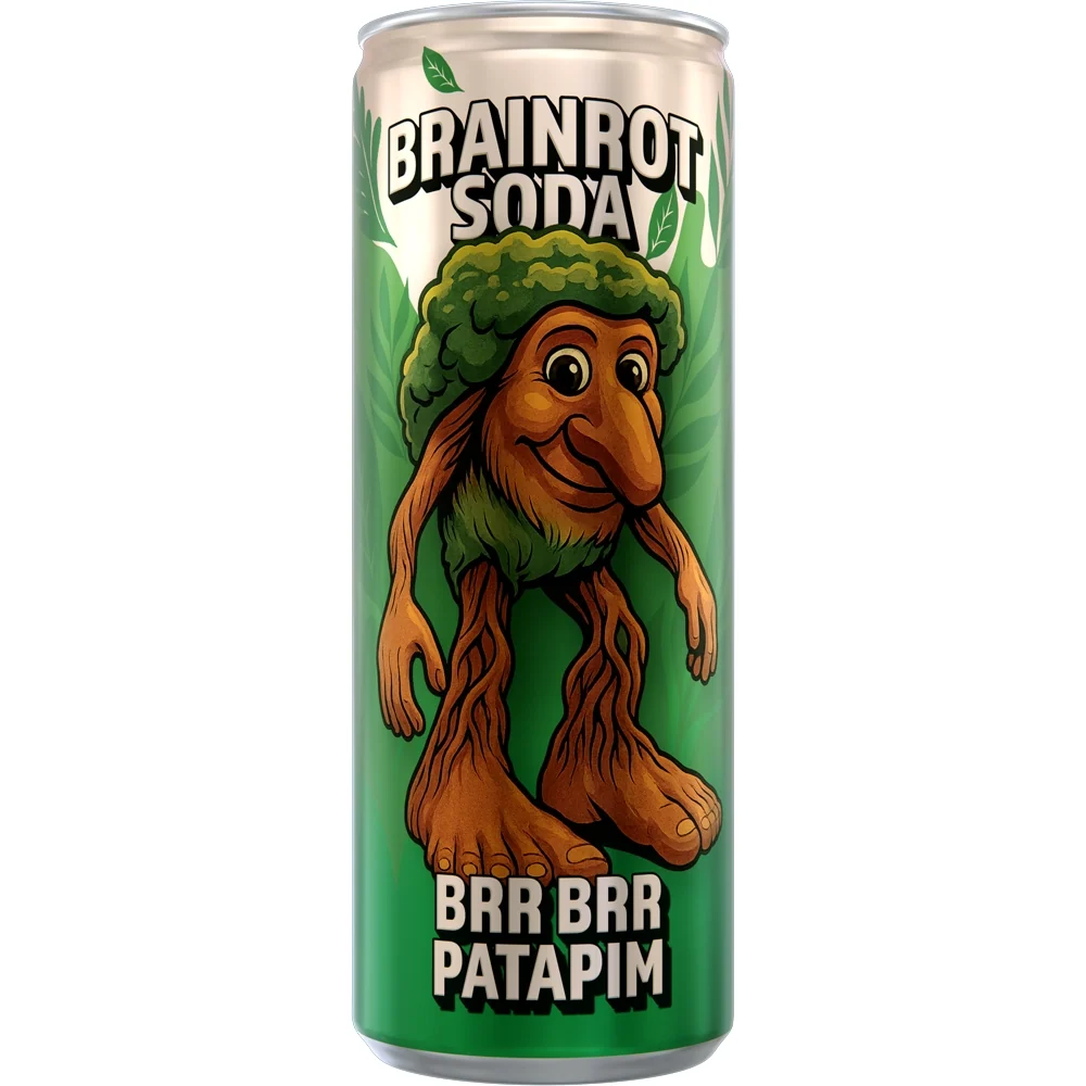Brainrot Soda Brr Brr Patapim - Pear Kiwi 250 ml. / 8.45 fl.oz.
