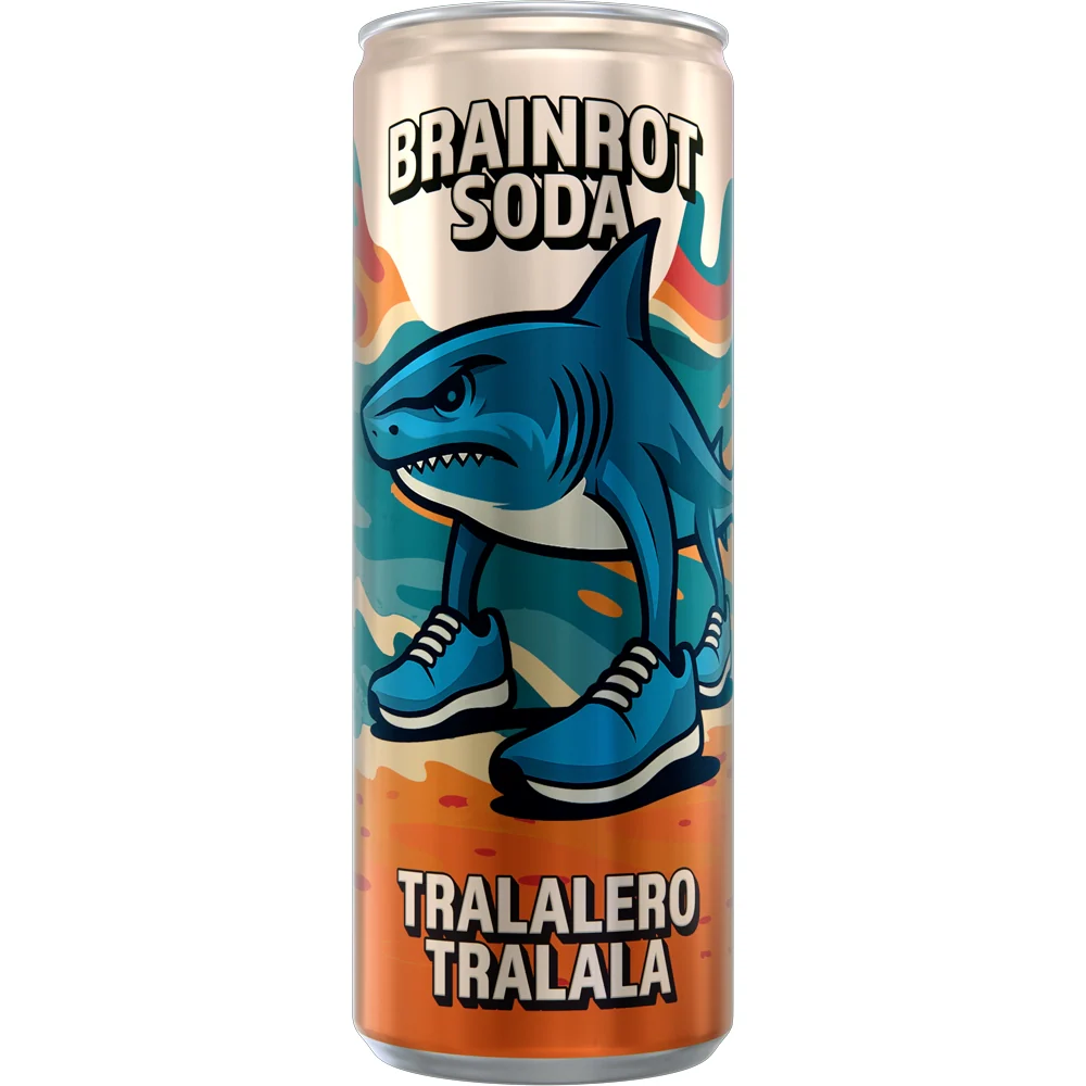 Brainrot Soda Tralalero Tralala - Lemon Lime 250 ml. / 8.45 fl.oz.