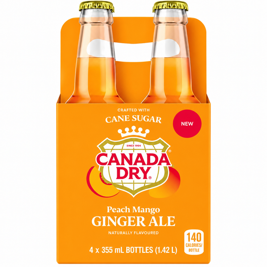 Canada Dry Peach Mango Ginger Ale 355 ml. / 12 fl.oz.
