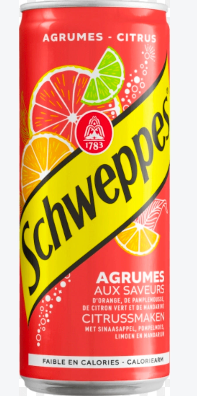 Schweppes Citrus Soda 330 ml / 11.16 fl oz