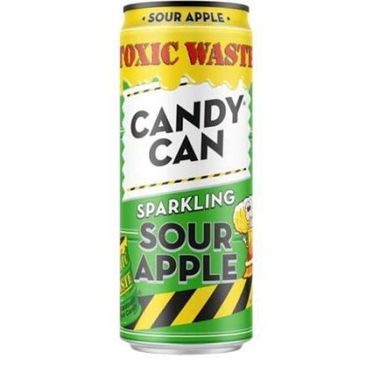 Candy Can Toxic Waste Sour Green Apple Sparkling 330 ml