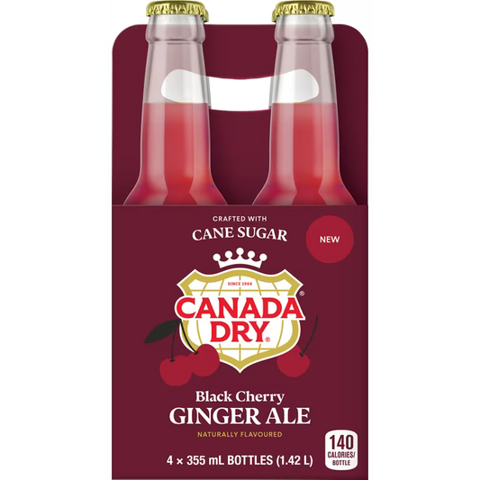 Canada Dry Black Cherry Ginger Ale 355 ml. / 12 fl.oz.
