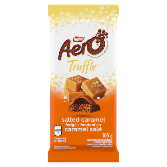 Nestle Aero Truffle Salted Caramel Chocolate Bar 105 g. /  3.7 oz.