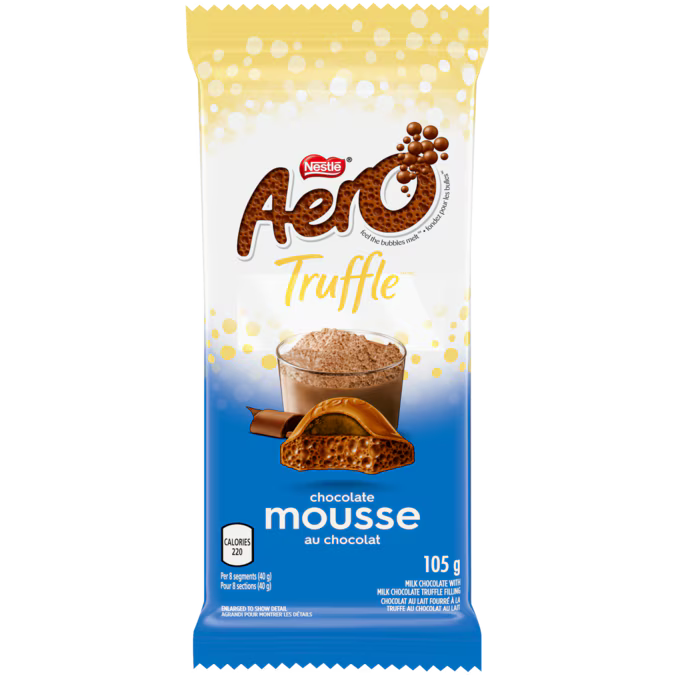 Nestle Aero Chocolate Mousse Bar 105 g. /  3.7 oz.