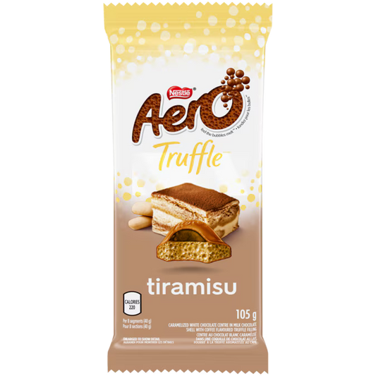 Nestle Aero Tiramisu Milk Chocolate Bar 105 g. /  3.7 oz.