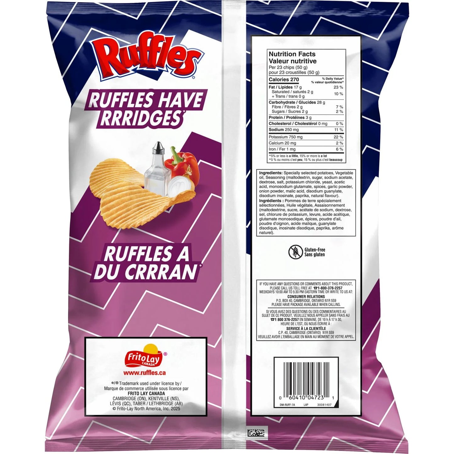 Ruffles All Dressed Potato Chips 200 g. / 7.05 oz.