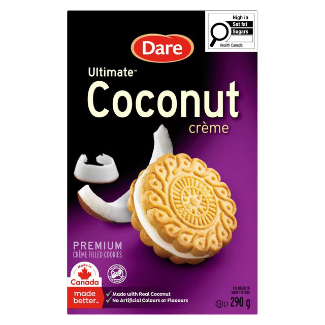 Dare Ultimate Fudge Coconut Cookies 290 g. / 10.6 oz.